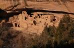 As ruínas conhecidas como Cliff Palace, uma cidade inteira sob a rocha, no Mesa Verde National Park, no Colorado, nos Estados Unidos